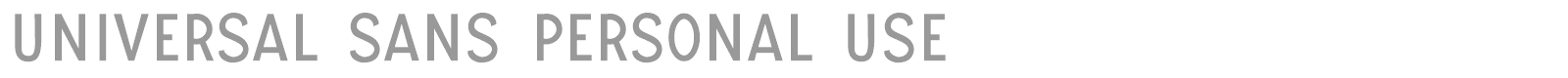 Universal Script font preview